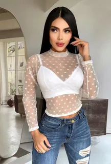 Blusas de chifon con blonda sale