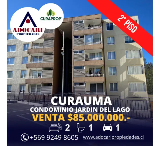 Curauma / Cond. Jardín Del Lago / 2d 1b 1e