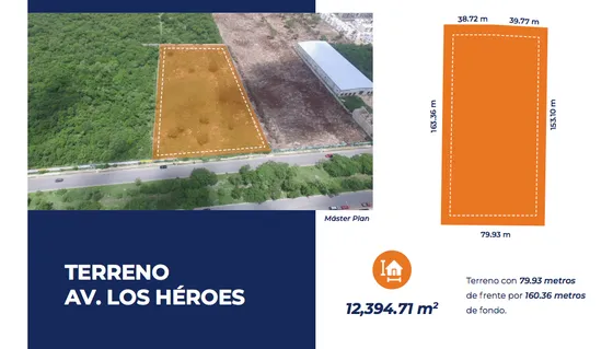 Terreno En Renta, Avenida Los Heroes