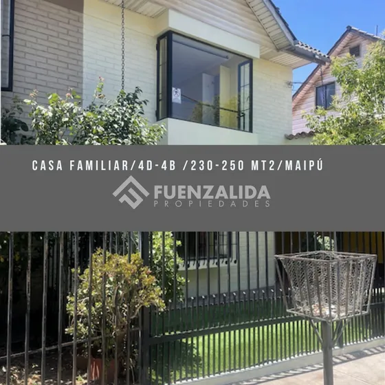 Casa Familiar En Venta De 4d 4b En Ciudad Satelite Maipú