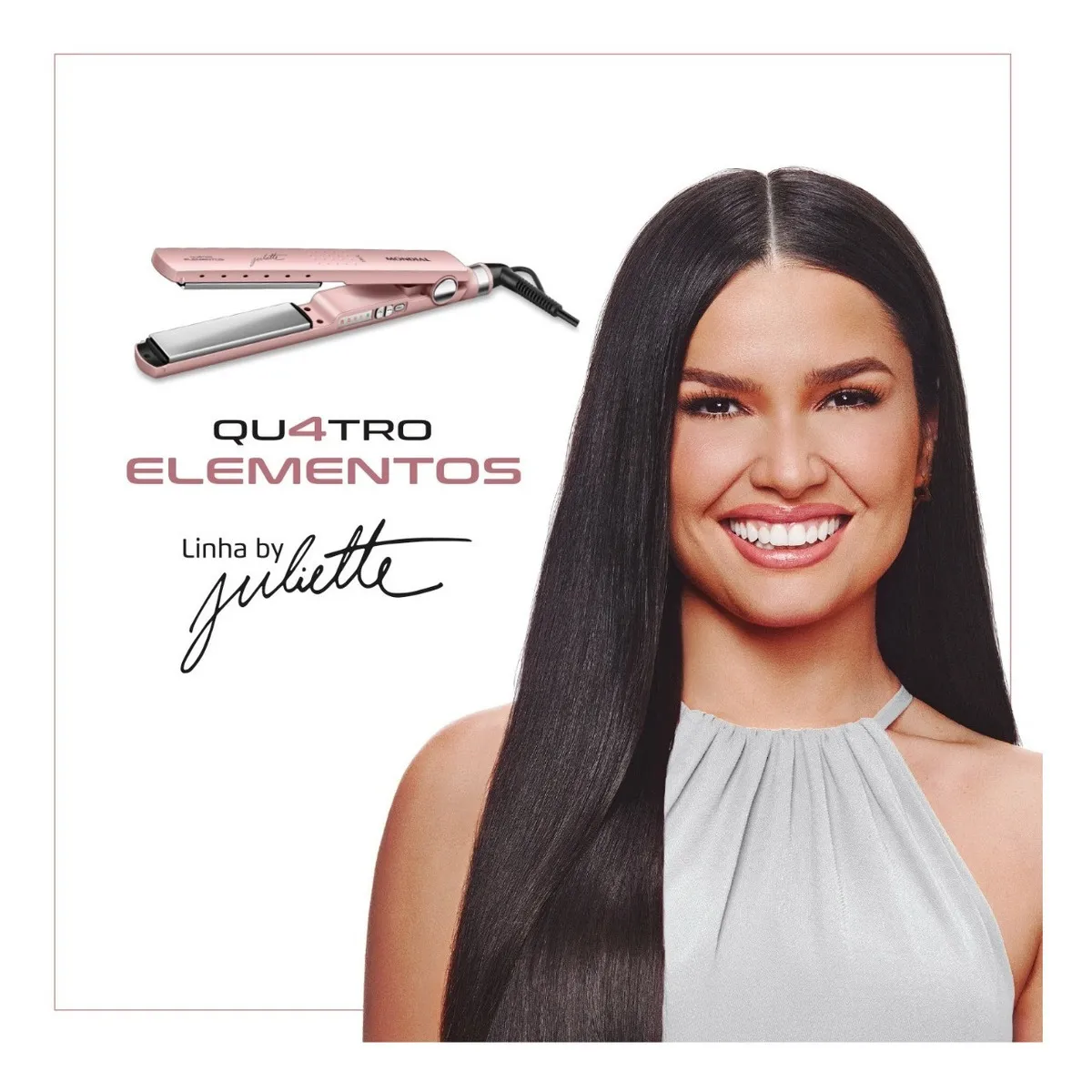 Prancha Alisadora By Juliette Mondial Golden Rose Bivolt P-JU-01 - Imagem 4