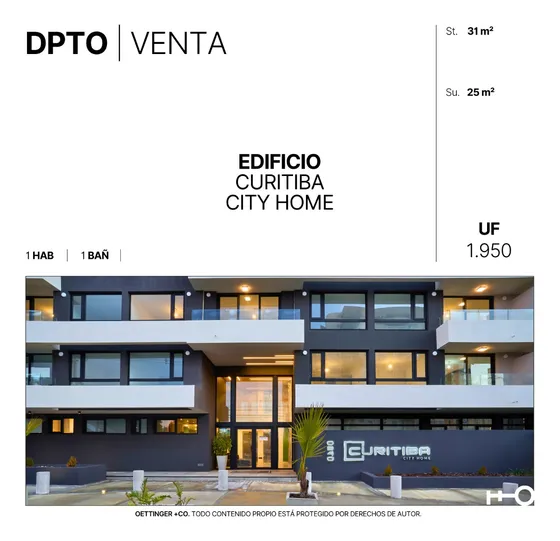 Departamento En Venta - Edificio Curitiba City Home