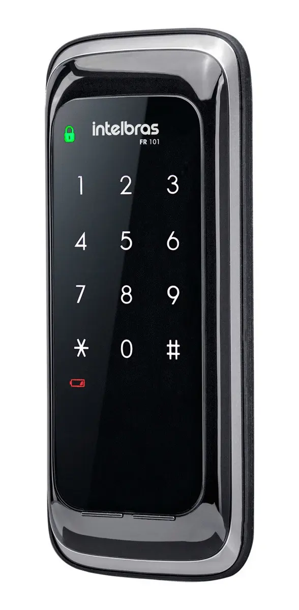 Fechadura Digital de Sobrepor Touch Screen FR 101 Preta Intelbras - Promoção - Barato