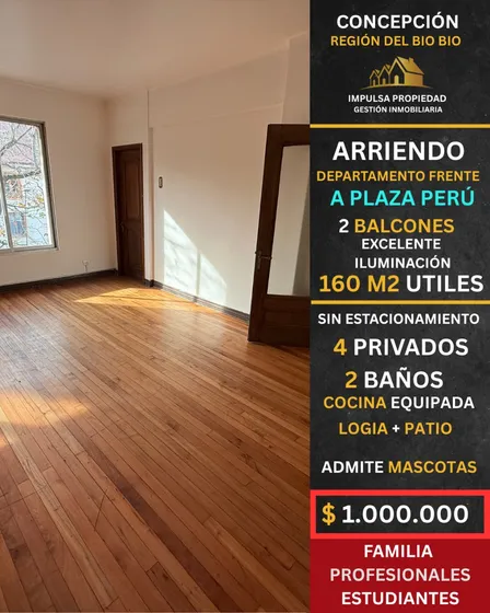 Amplio Departamento En Arriendo, Plaza Perú