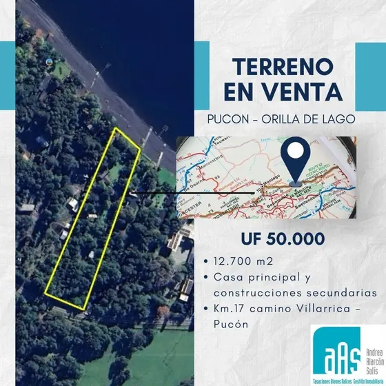 Gran Terreno A Orilla Del Lago Villarrica