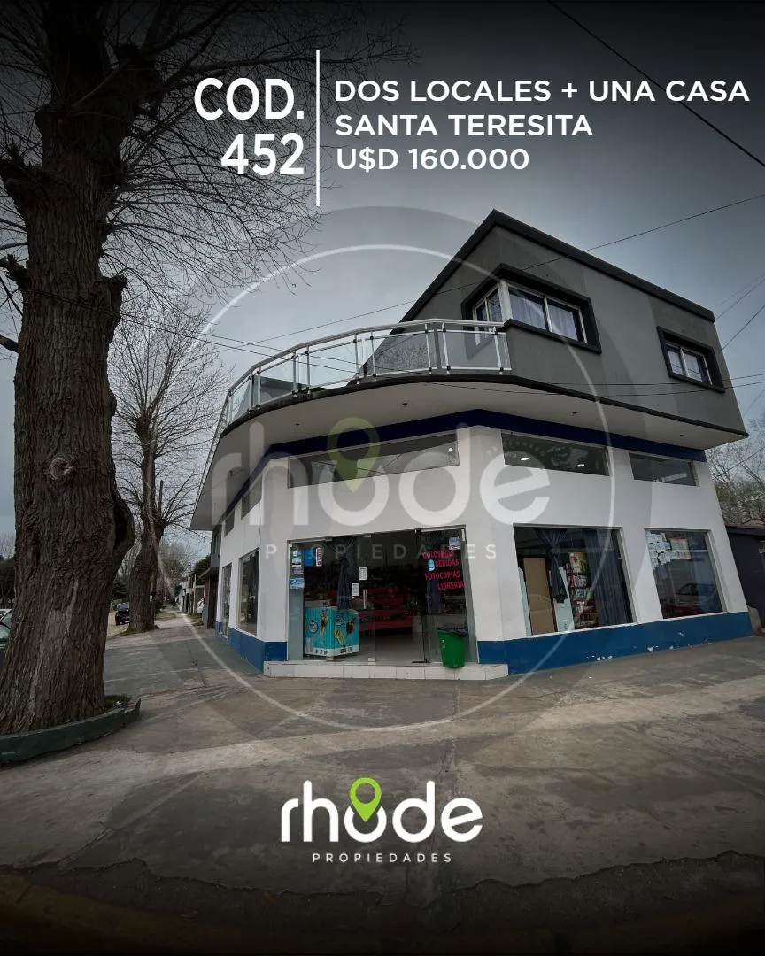 Local Y Vivienda En Santa Teresita - Calle 124 Esq. 104 - Venta