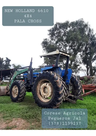 Tractor Usado New Holland 6610 4x4 Con Pala Cargadora