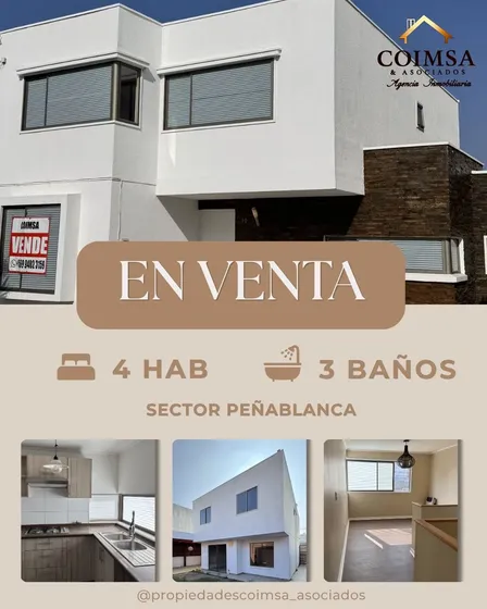 Amplia Casa En Venta ! Condominio La Reseva De Peñablanca.