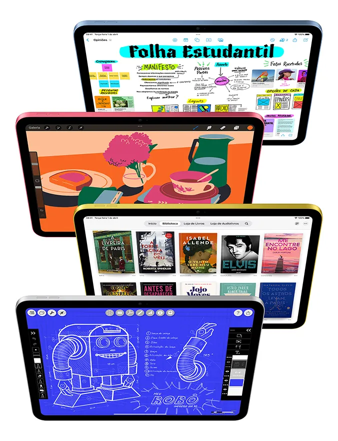 Apple iPad Wi-Fi + Celular Chip A16 128GB prateado - Distribuidor Autorizado - Imagem 4