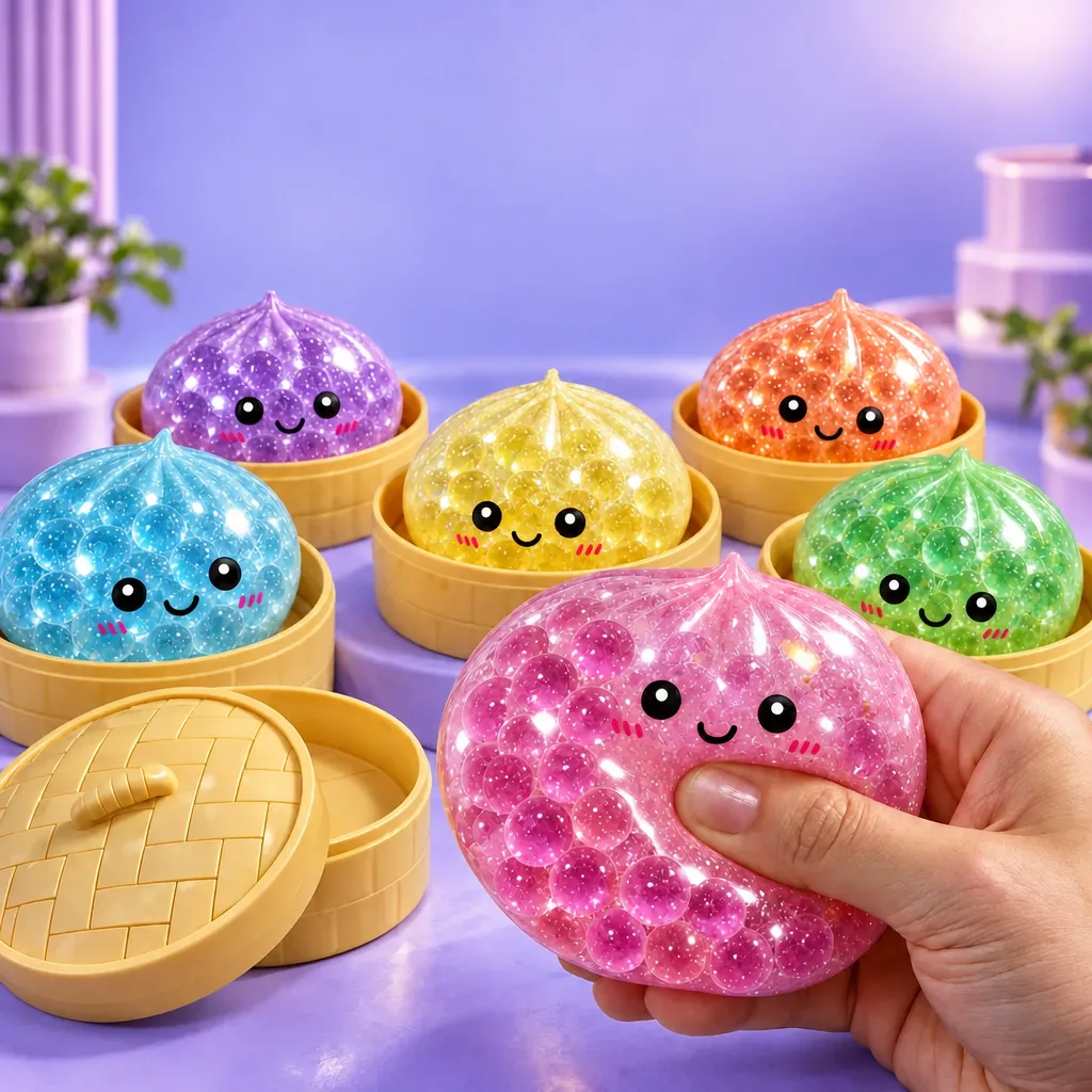 Squishy Misterioso Glitter Brinquedo Sensorial Antiestresse