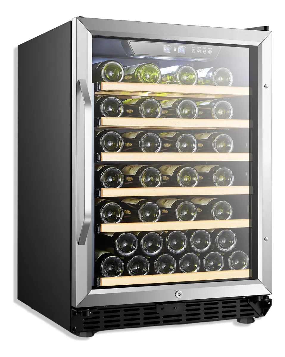 Adega Krauer 2539 Preto Inox 46 Garrafas Compressor