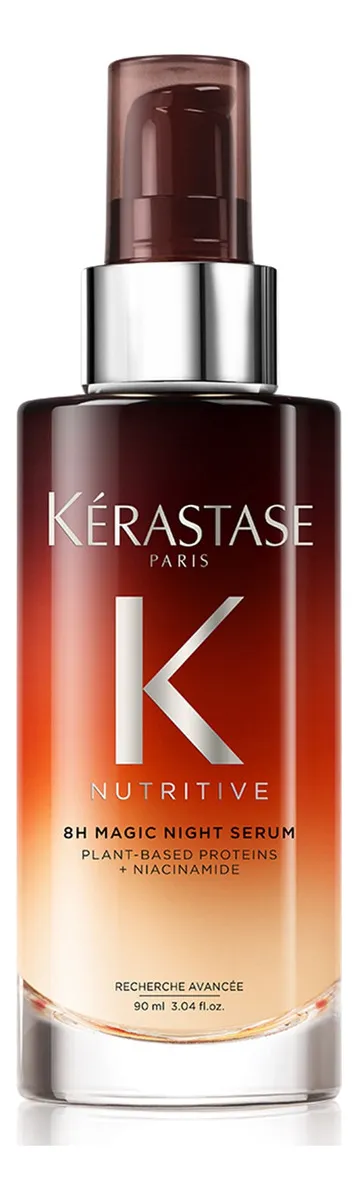 Sérum Capilar Noturno para Cabelos Secos Restaura a Fibra Capilar com Ação Antifrizz para Nutrição, Maciez e Brilho Intenso Kérastase Nutritive 8H Magic Night 90ml