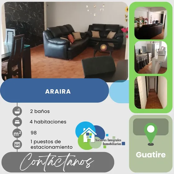 Guatire, Apartamento Jardín De Araira
