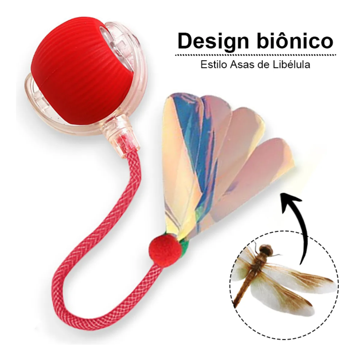 Bola Inteligente Brinquedo Interativo Automático Pet Gato Azul - Imagem 3