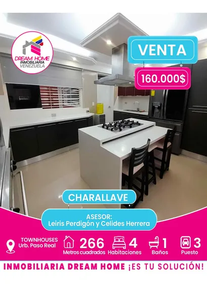 Townhouses En Venta  Urb. Paso Real  Charallave 