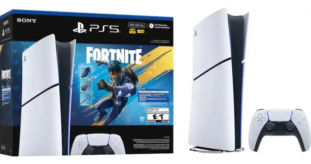 Playstation 5 Slim Digital Edition Bundle Fortnite Sony Blanco