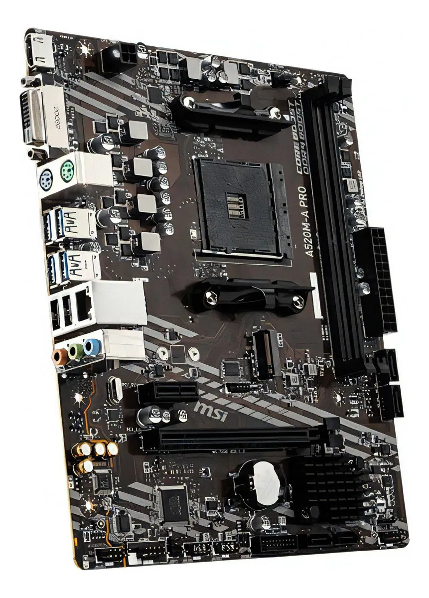 Placa-mãe Msi A520m-a Pro Am4 Matx Ddr4 Hdmi Dvi M.2