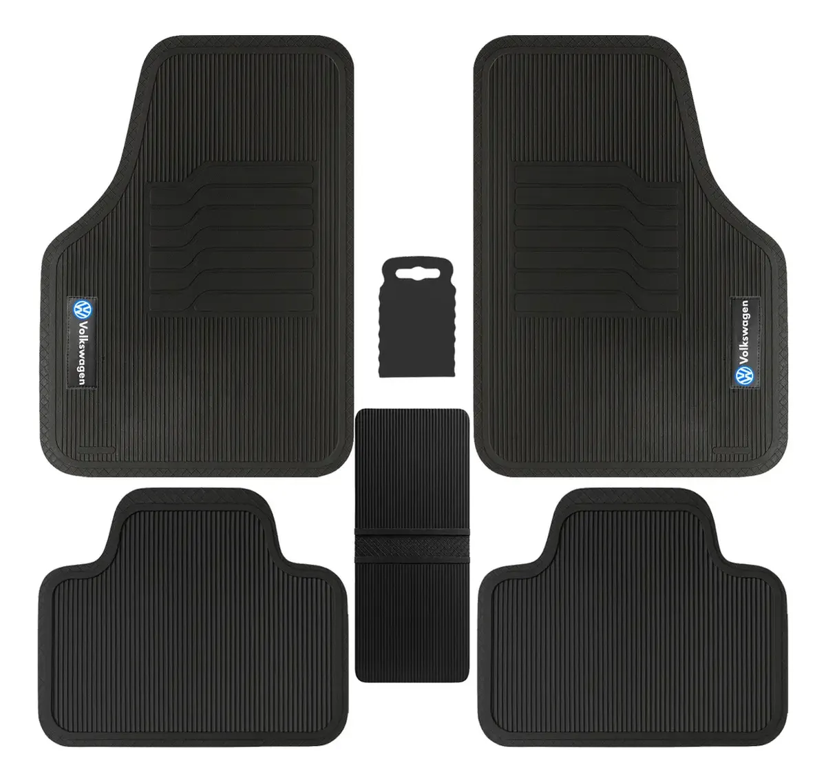 Jogo Tapete Personalizado Carro Borracha Volkswagen Bordado