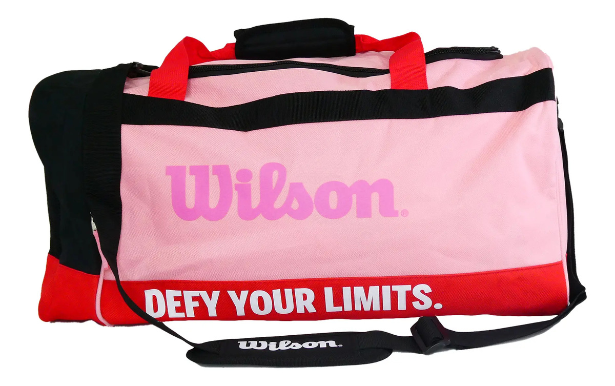 Bolso De Viaje Urban Wilson Unisex (Rosado) Wilson Papeleta x 1 MODELO: URBAN UNISEXĦDescubre el bolso perfecto para tus aventuras! Ya sea que te dirijas al gimnasio, a un viaje o a tu lugar favorito, este bolso es tu compañero ideal. Aquí te presentamos sus incre