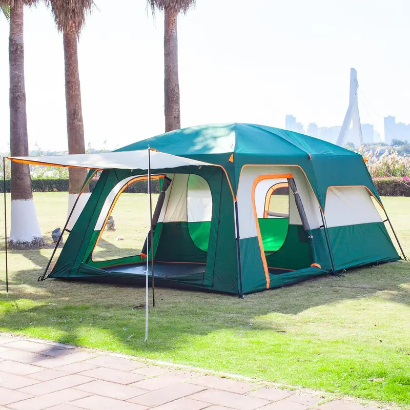 Barraca Family Luxe 10-15 Pessoas Verde Escuro 210d