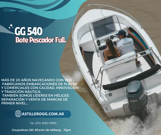 Lancha Gg 540 Bote Pescador Version Full