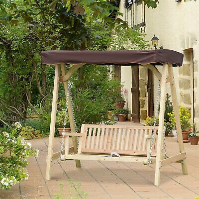 Patio Exterior Y Banco Columpio Con Toldo Ajustable Para Co | Mercado Libre