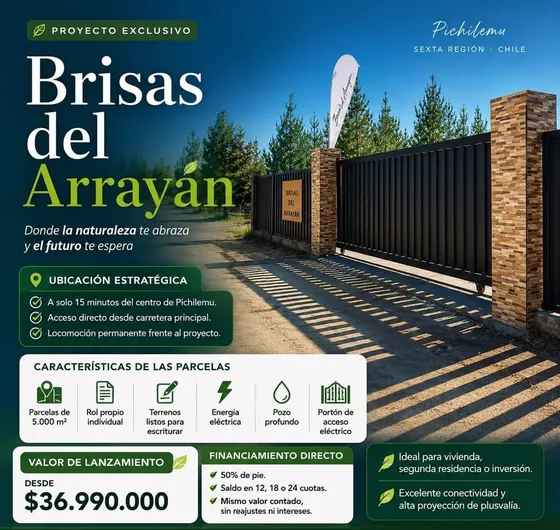 Parcelas 15 Minutos De Pichilemu, Urbanizadas