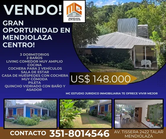 Vendo Casa En Mendiolaza Centro, Gran Oportunidad!