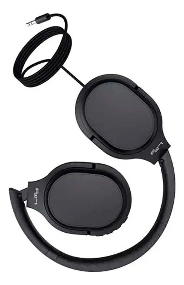 Fone De Ouvido Over-ear Lity H09p Com Fio P2 Estudo E Lazer Preto
