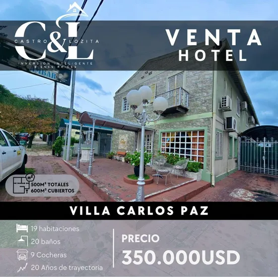 Hotel De Renombre Y  Trayectoria En Zona Residencial/comercial De Villa Carlos Paz