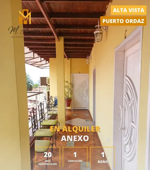 Anexo En Alquiler, Alta Vista Sur, Puerto Ordaz (um)