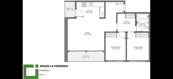 3 Ambientes Y Cochera En Pozo 73m2 Santos Lugares