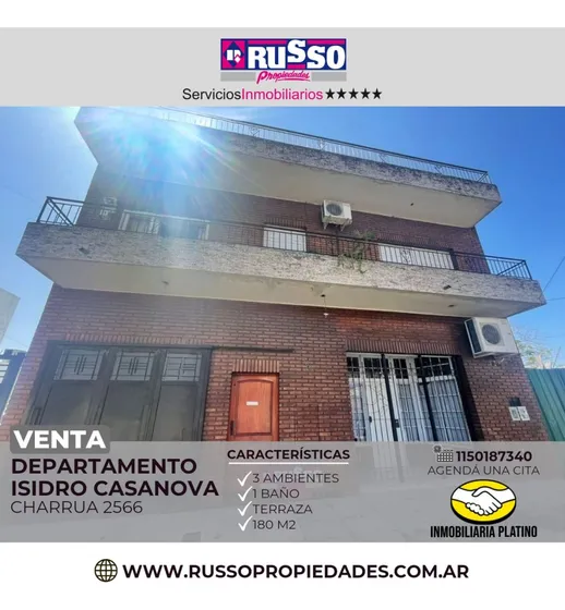 Venta Departamento 4 Ambientes Isidro Casanova