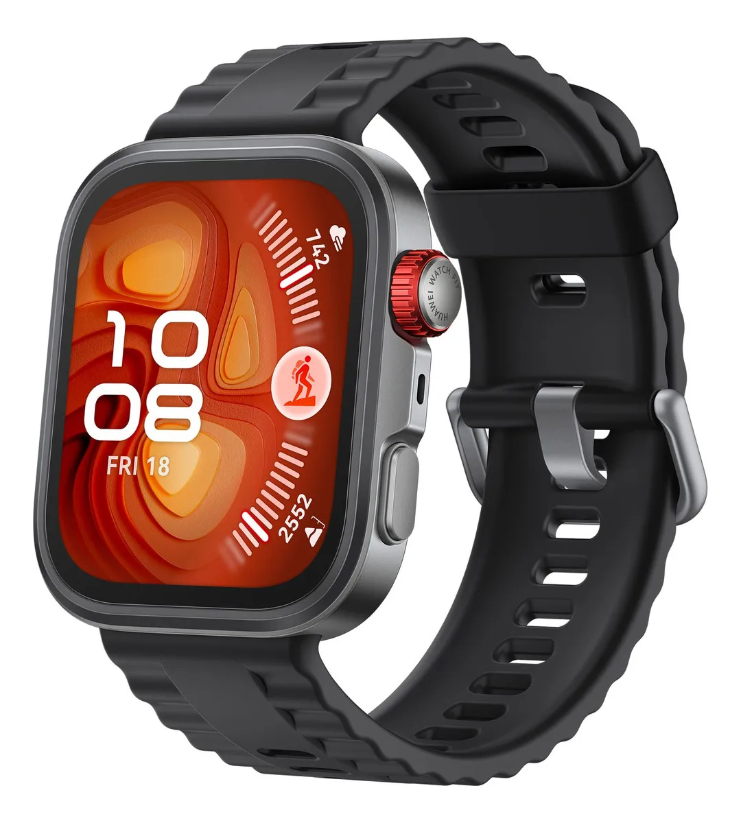 Smartwatch HUAWEI WATCH FIT 4 Pro Esportes ao Ar Livre de Nível Profissional Vidro de Safira e Titânio Mapa de Campos de Golfe Compatível com iOS e Android Preto