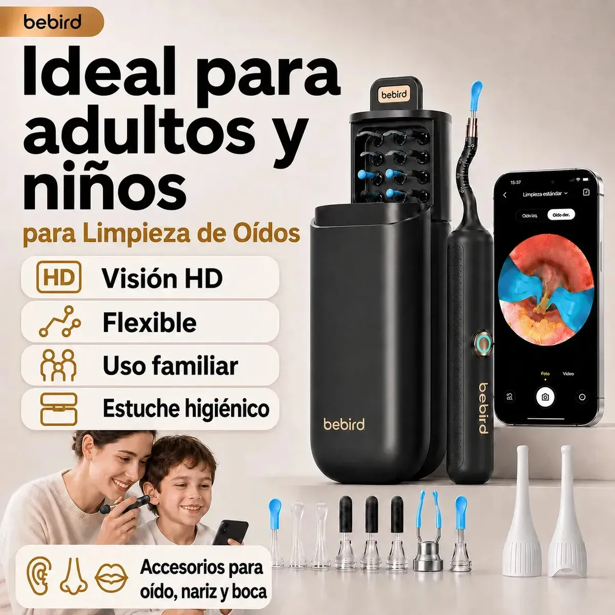 limpiador de oidos con camara hd bebird mercado libre mexico
