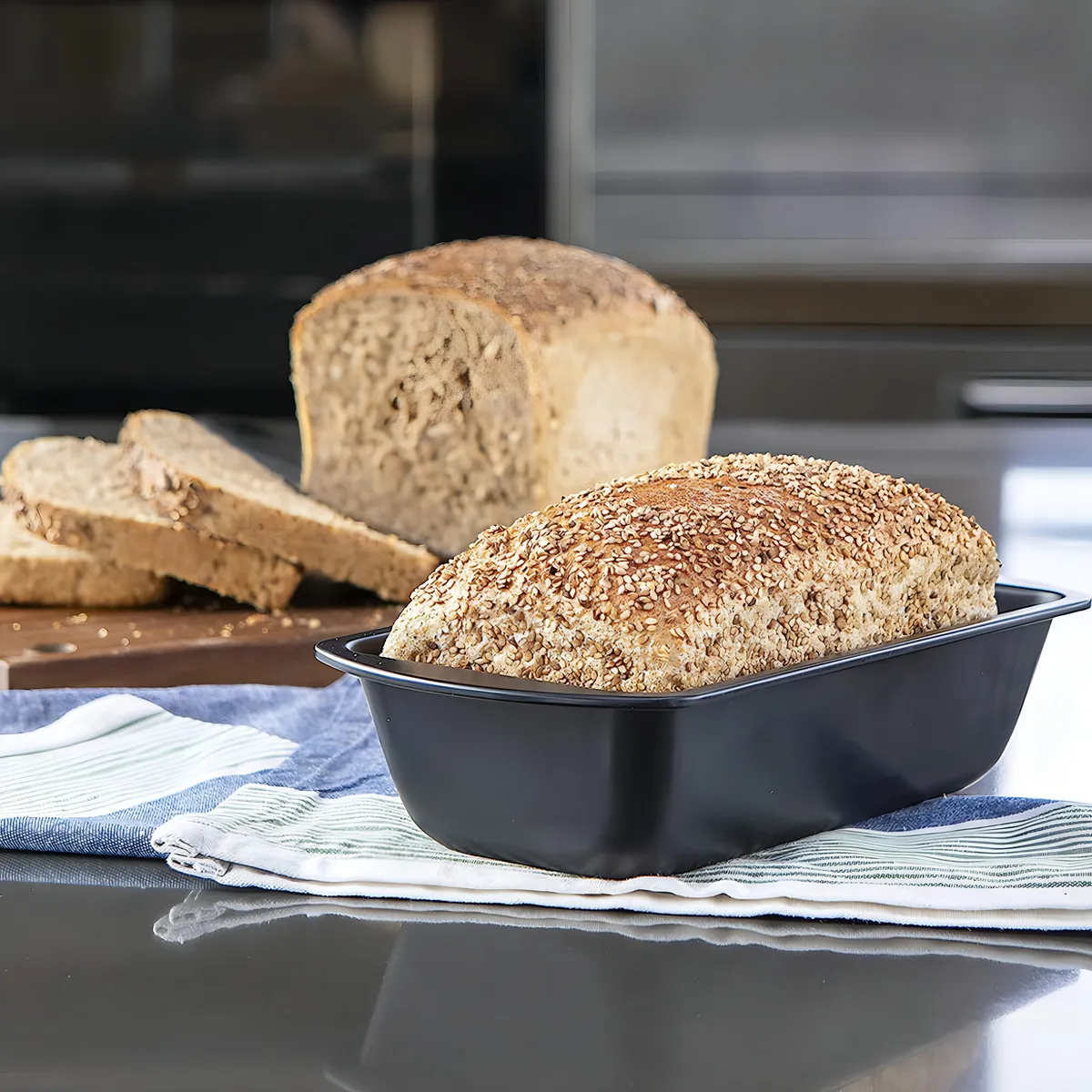 Budinera Antiadherente 25×13×6 cm - Molde para pan y budín de acero al carbono