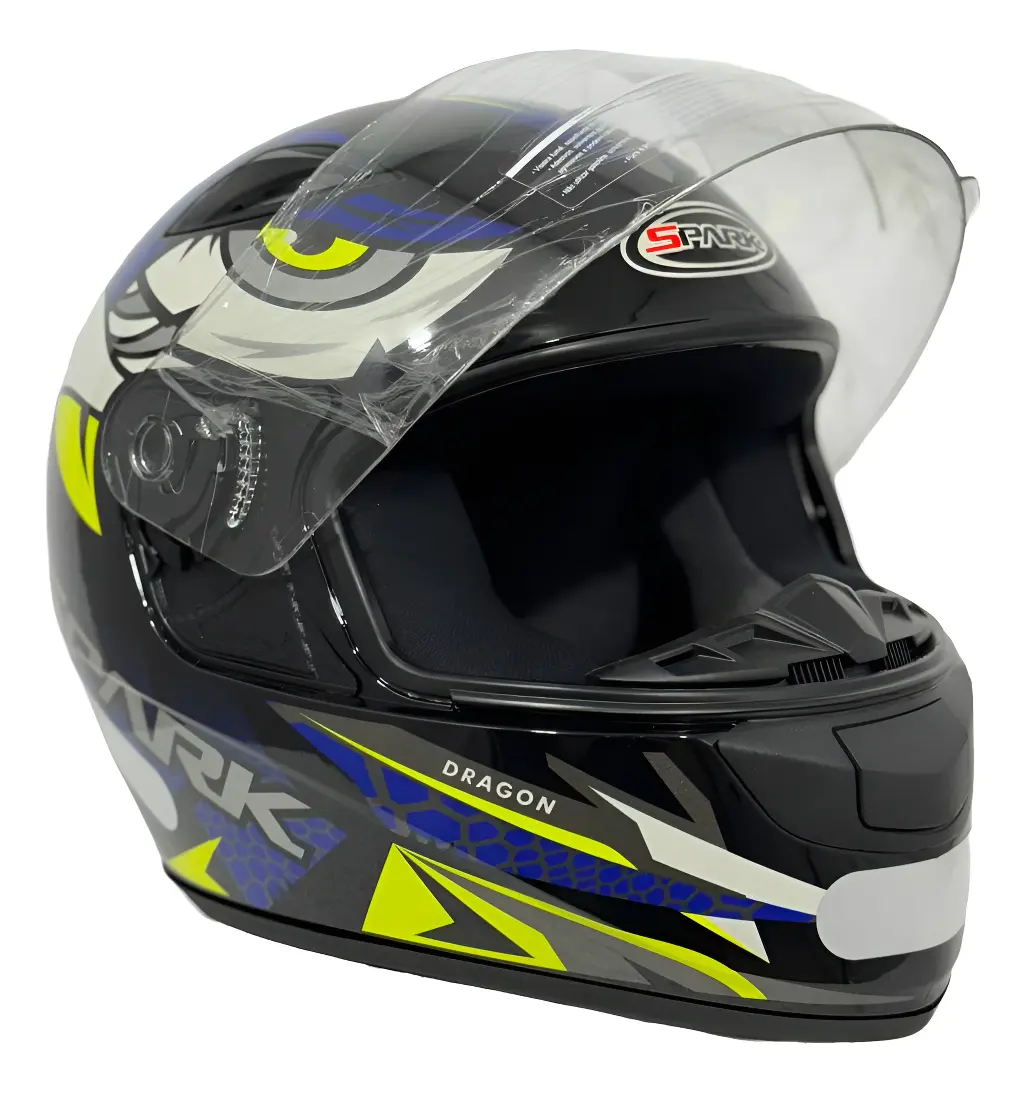 Capacete Moto Feminino Ebf New Spark Esportivo C/ Narigueira — foto 2