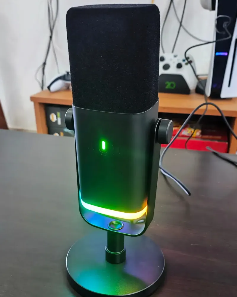 Foto del micrófono compartida por un comprador