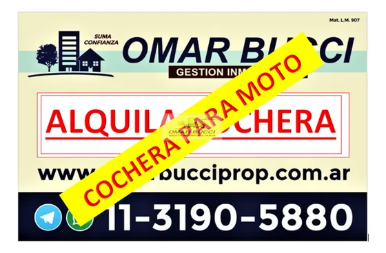 Cochera Para Moto En Alquiler En Villa Luzuriaga