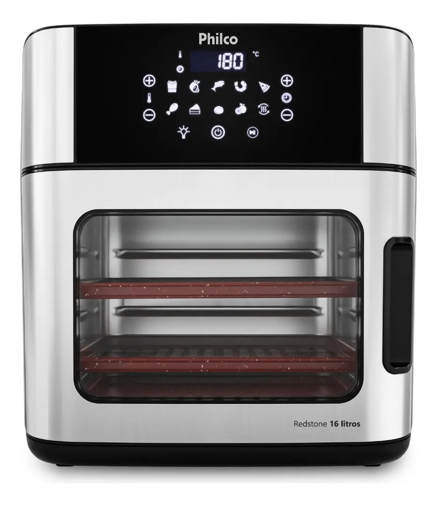 Fritadeira Air Fryer Philco PAF16A 4 Em 1 Painel Digital 16l