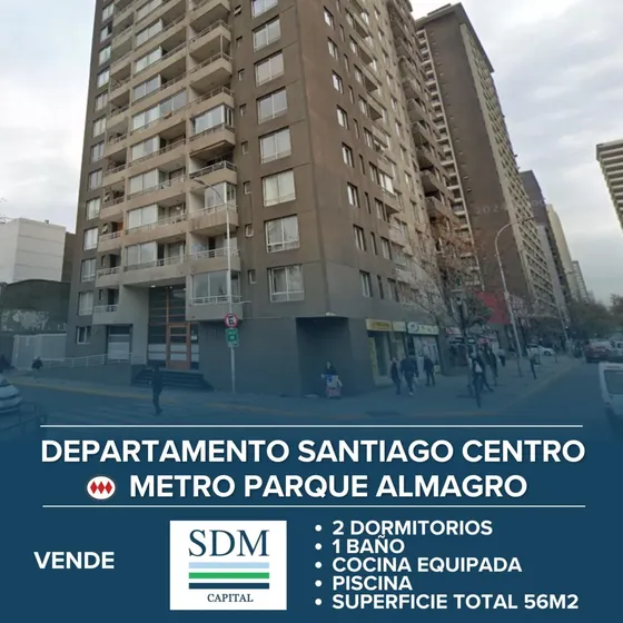 Departamento 2d 1b A Pasos Metro Parque Almagro