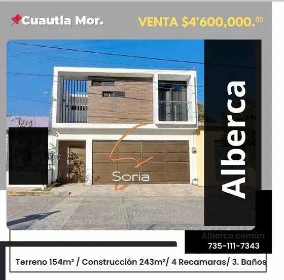 Casa En Cuautla Morelos 