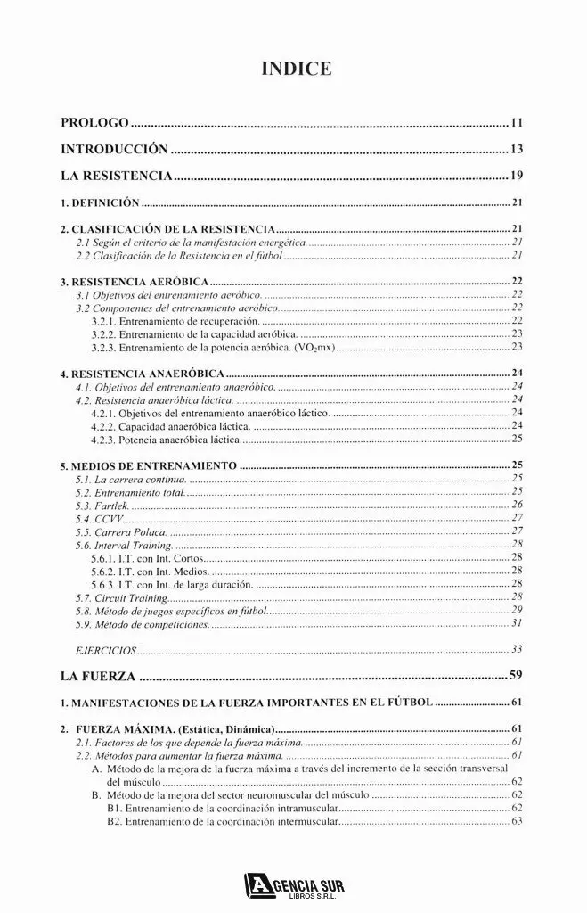 Manuales del Entrenador de FÚTBOL, RESISTENCIA