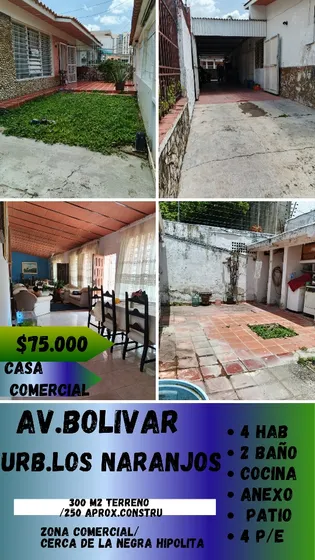 Casa Los Naranjos Av.bolivar Jp