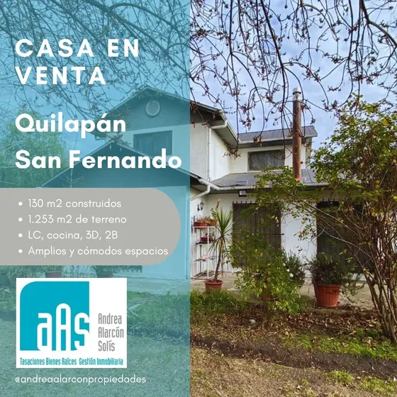 Casa En Venta Sector Quilapan, Polonia, San Fernando
