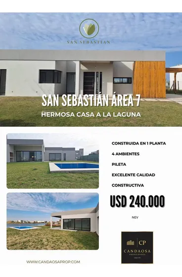 Increíble Casa A La Laguna En Área 7 De San Sebastian