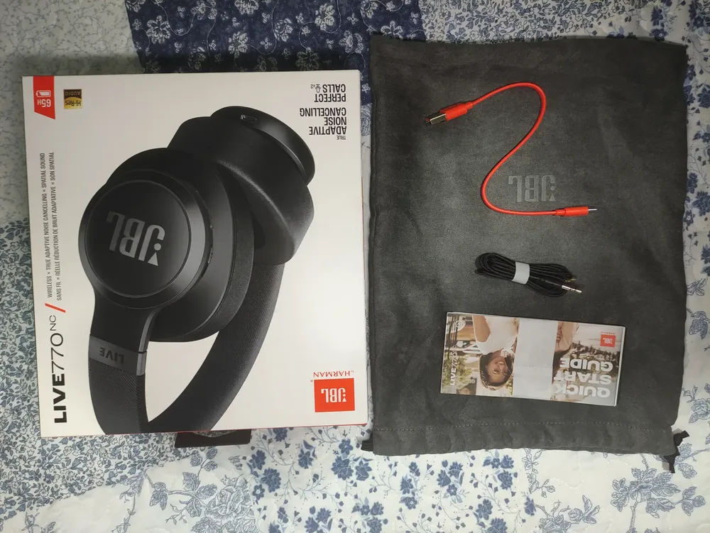 Fones De Ouvido Sem Fio Live 770nc Bluetooth Preto Jbl | Frete grátis