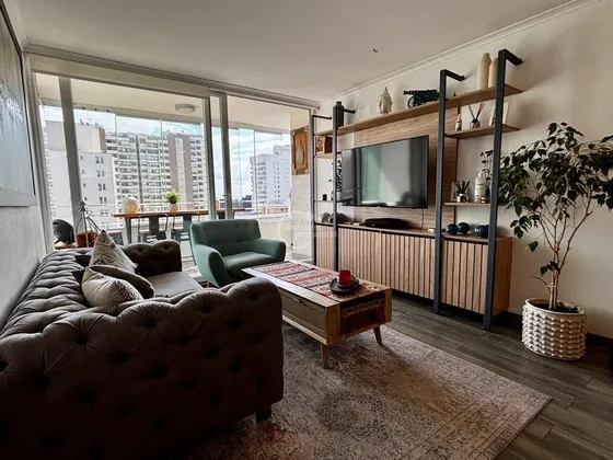Venta Departamento En Concón, 3 Dorm., 2 Baños, Estacion.