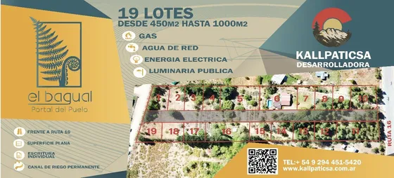 Lote Sobre Ruta 16  Camino Al Lago