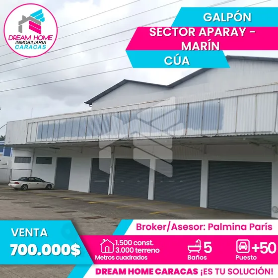 En Venta Galpón Industrial Con Local Comercial Carretera Nacional Cúa - San Casimiro